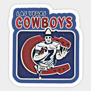 Las Vegas Cowboys Football Sticker